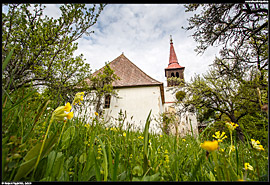 Tornakápolna - reformovaný kostel (református templom) v lese nad vesnicí