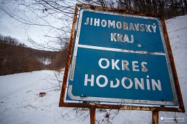 Místo, kde je hranice Jihomoravského kraje neměnná už z doby Ćeskoslovenska (2019)