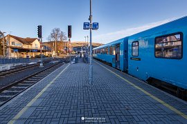 Osobní vlak společnosti Arriva v Bylnici (2021)