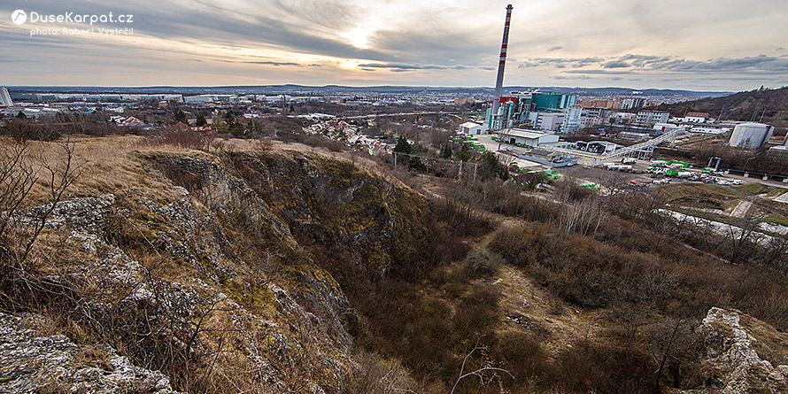 Výhled od Stránské skály na Brno