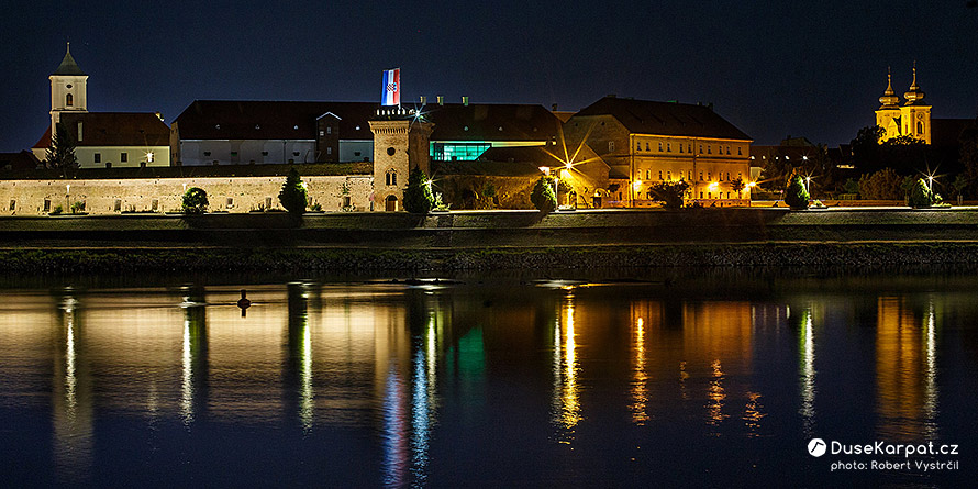Barokní pevnost Tvrđa (Tvrdja) v Osijeku