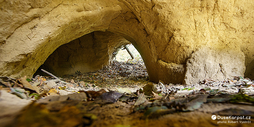 Podzemní chodby Švédských jeskyní v Rohrwaldu