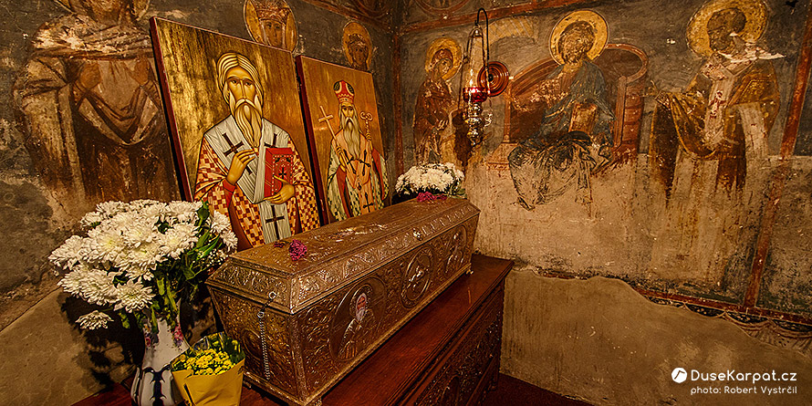 Rădăuți - interiér kostola v kláštore Bogdana