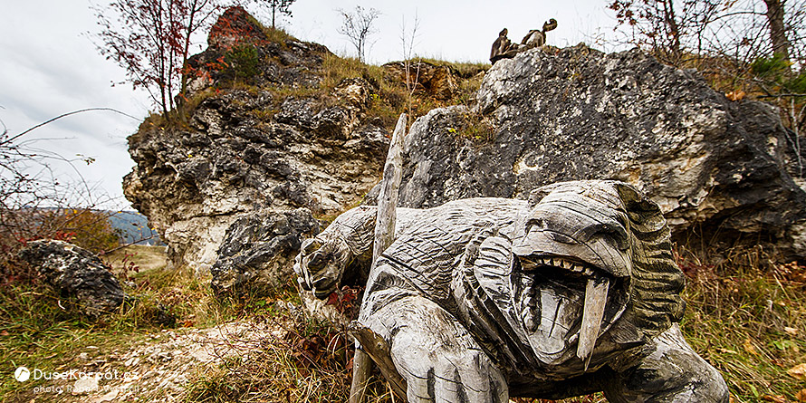 Travertinová kopa v Gánovcích a její dávný obyvatel šavlozubý tygr