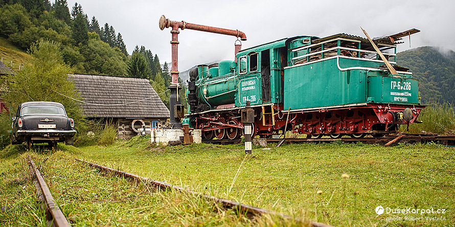 Skanzen Stare selo - Koločavská úzkokolejka (parní lokomotiva)