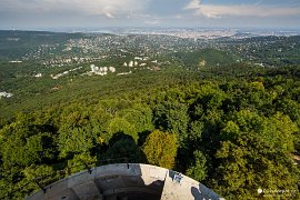 Výhled z János-hegy na Budapešť (2021)