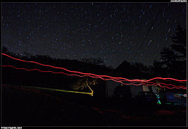 Horská chata Ágasvár v noci