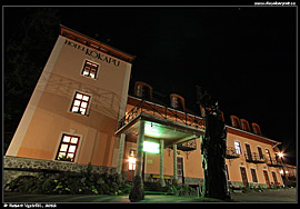 Zemplínské vrchy - hotel Kőkapu v noci
