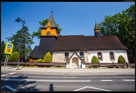 Bukowina Tatrzańska (Tatranská Bukovina) - kostel Nejsvětějšího srdce Ježíšova (kościół Najświętszego Serca Pana Jezusa)