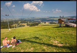 Výhled z vrcholu Kotelnica severním směrem