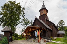 Dřevěný kostel v Juszczyně (2016)