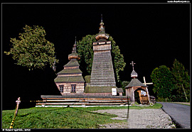 Kwiatoń - dřevěný kostel sv. Paraskevy (drewniana cerkiew św. Paraskewy)