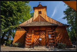 Zakopane - dřevěný kostel Panny Marie Čenstochovské (kościół drewniany Matki Boskiej Częstochowskiej)