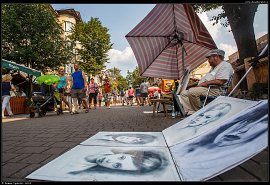 Krupówki - pouliční umělec