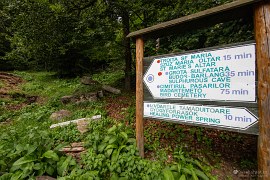 Odbočka k Sirné (Mofetové) jeskyni od hotelu Balvanyos (2024)