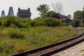 Velkolepý železniční most Anghel Saligny přes Dunaj (2023)