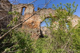 Na mnoha místech cihlové stěny pohlcuje vegetace (2025)