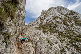 Spodní část výstupu je ještě poměrně snadná (2024)