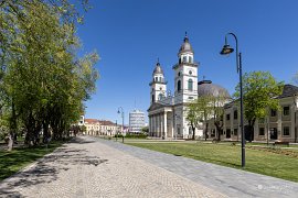 Římskokatolická katedrála na okraji centrálního parku (2025)