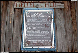 Pravidla provozu útulny s honosným názvem Hotel Choč (2012)