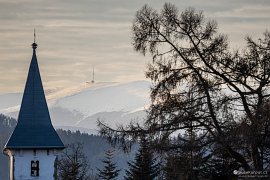 Kráľova hoľa pohledem od kostela v Mengusovcích (2025)