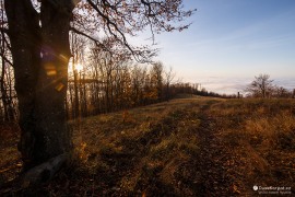 Západ slunce na Panské Javorině (2022)