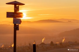 Romantické zimní ráno v horní části Staré Turé (2023)