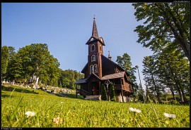 Tatranská Javorina - dřevěný kostel sv. Anny (drevený kostol)