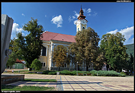 Tisovec - evangelický kostel na centrálním náměstí