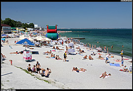 Oděsa (Одеса) - pláž Lanžeron (пляж Ланжерон)