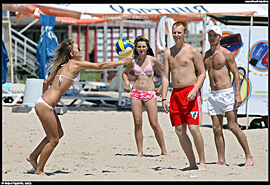 Oděsa (Одеса) - sportování na pláži Otrada (пляж Отрада)