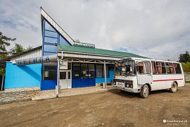 Autobusové nádraží (автостанція) v Putyle a autobus PAZ-3205 (ПАЗ-3205) (2018)