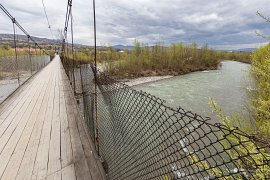 Lanový most přes řeku Šopurku (Шопурка) (2025)