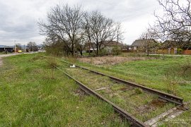 Pozůstatek kolejí u nádraží (2025)